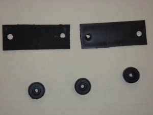 1970-71 Torino window lover top hinges and pin kit with rubbers