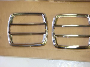 68-69 Torino new pair of fast back tail light bezzles