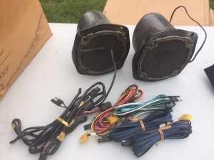 68-71 NOS kick panel speaker cup with wiring